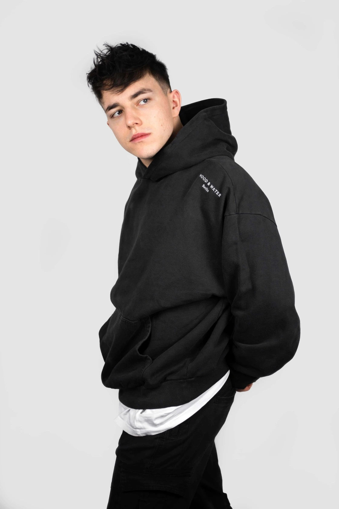 Oversize Hoodie - Vintage Schwarz (NEU)